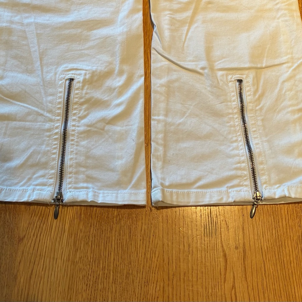 White Straight-Leg cropped pants - Picture 6 of 10